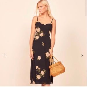 Reformation Cassandra dress in Rosalind color size 10